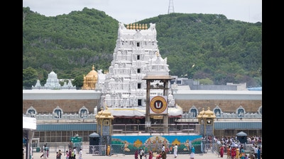 The trust board of Tirumala Tirupati Devasthanams (TTD), which manages the Lord Venkateshwara temple on Tirumala hills in Andhra Pradesh’s Tirupati district, approved its annual budget for 2025-26 with an estimated revenue of  ₹5,258.68 crore (File photo)