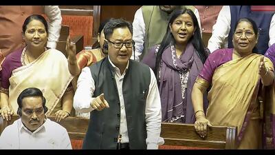 Union minister Kiren Rijiju said they cannot take the statement lightly as it came from someone holding a constitutional post. (PTI)