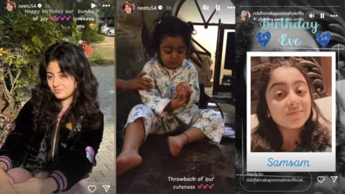 Samara’s birthday posts via Neetu Kapoor and Riddhima Kapoor Samara’s birthday posts via Neetu Kapoor and Riddhima Kapoor