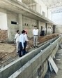 MC commissioner Aaditya Dachalwal inspecting the development works in Ludhiana. (HT Photo)