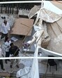 Mumbai, India. Mar 24, 2025: Brihanmumbai Municipal Corporation (BMC) officials demolished the illegal portion of Habitat Studio in Khar, Mumbai after Shiv Sena workers vandalized it following comedian Kunal Kamra allegedly mocked Deputy CM Shri Eknath Shinde. Mumbai, India. Mar 24, 2025. (Photo by Raju Shinde/HT Photo) (Hindustan Times) Mumbai, India. Mar 24, 2025: Brihanmumbai Municipal Corporation (BMC) officials demolished the illegal portion of Habitat Studio in Khar, Mumbai after Shiv Sena workers vandalized it following comedian Kunal Kamra allegedly mocked Deputy CM Shri Eknath Shinde. Mumbai, India. Mar 24, 2025. (Photo by Raju Shinde/HT Photo) (Hindustan Times)