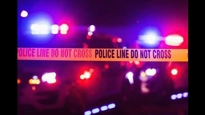 Accident or crime scene cordon tape, police line do not cross. It is nighttime, emergency lights of police cars flashing blue, red and white in the background (Getty Images/iStockphoto) Accident or crime scene cordon tape, police line do not cross. It is nighttime, emergency lights of police cars flashing blue, red and white in the background (Getty Images/iStockphoto)