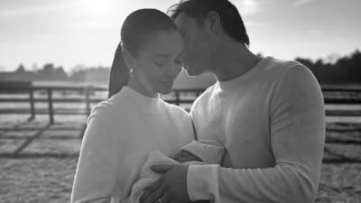 Amy Jackson and Ed Westwick with their newborn. (Instagram) Amy Jackson and Ed Westwick with their newborn. (Instagram)