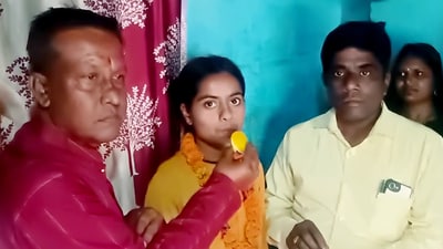 Roshni Kumari, daughter of an auto driver from Vaishali district, topped Bihar's class 12 board exams in the commerce stream in Hajipur on Tuesday. (ANI)