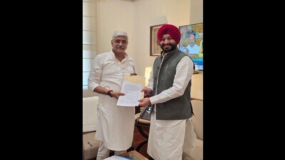 Bittu said the Union tourism ministry will carry out the projects at outlays of  ₹24.99 crore and  ₹53.45 crore at Hussainiwala border and Khatkar Kalan, respectively. (HT Photo)
