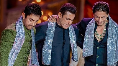 Aamir Khan, Salman Khan and Shah Rukh Khan perform at Anant Ambani and Radhika Merchant's pre-wedding bash in Jamnagar in March, 2024. (File Photo/PTI) Aamir Khan, Salman Khan and Shah Rukh Khan perform at Anant Ambani and Radhika Merchant's pre-wedding bash in Jamnagar in March, 2024. (File Photo/PTI)