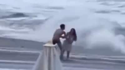 Does viral video show Sudiksha Konanki drowning in Dominican Republic ocean? (@JohnSitarek/X)