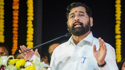 Maharashtra deputy CM Eknath Shinde said that satire is understandable, but that there should be a limit on it. (PTI) Maharashtra deputy CM Eknath Shinde said that satire is understandable, but that there should be a limit on it. (PTI)