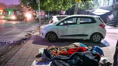 Homeless people in South West Delhi. (Parveen Kumar/HT Photo) Homeless people in South West Delhi. (Parveen Kumar/HT Photo)