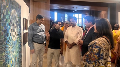 Social Welfare, Scheduled Caste and Scheduled Tribe Welfare Department minister Asim Arun at the exhibition underway at The Centrum Social Welfare, Scheduled Caste and Scheduled Tribe Welfare Department minister Asim Arun at the exhibition underway at The Centrum