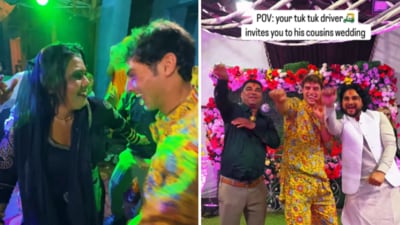 Jack Rosenthal attended an Indian wedding at a tuktuk driver's invite. (Instagram/@jackrosen6)