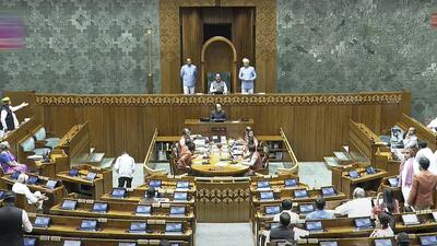 Lok Sabha Speaker Om Birla conducts proceedings during the Budget session of Parliament in New Delhi on Monday. (Sansad TV/PTI FILE) Lok Sabha Speaker Om Birla conducts proceedings during the Budget session of Parliament in New Delhi on Monday. (Sansad TV/PTI FILE)
