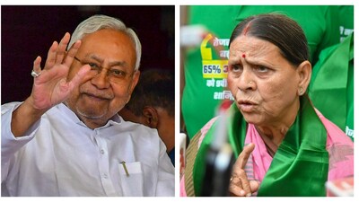 Bihar chief minister Nitish Kumar (left) and Leader of the Opposition Rabri Devi. (PTI) Bihar chief minister Nitish Kumar (left) and Leader of the Opposition Rabri Devi. (PTI)