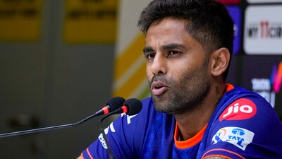 Cricketer Suryakumar Yadav and his wife, Devisha Yadav, have purchased two luxury apartments in Mumbai’s Deonar area for ₹21.1 crore, according to property registration documents reviewed by Square Yards. (In photo: Yadav addressing press conference) (PTI) Cricketer Suryakumar Yadav and his wife, Devisha Yadav, have purchased two luxury apartments in Mumbai’s Deonar area for ₹21.1 crore, according to property registration documents reviewed by Square Yards. (In photo: Yadav addressing press conference) (PTI)