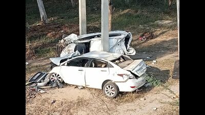Police identified the victims as Bharat Bhushan, 40, and his wife Sonia, 39 (HT Photo)