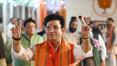 BJP leader Ravinder Singh Negi during BJP legislative party meeting at Delhi BJP office on February 19, 2025 (Hindustan Times FILE ) BJP leader Ravinder Singh Negi during BJP legislative party meeting at Delhi BJP office on February 19, 2025 (Hindustan Times FILE )