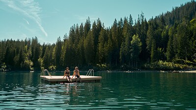 Relax at Lake Cauma & Lake Cresta: Swim, paddleboard or relax on the shore in these turquoise-blue mountain lakes. Relax at Lake Cauma & Lake Cresta: Swim, paddleboard or relax on the shore in these turquoise-blue mountain lakes.