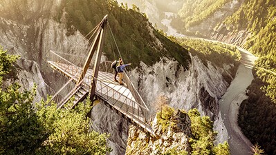 ll Spir Viewing Platform: A platform with an amazing viewpoint overlooking the Rhine Gorge. ll Spir Viewing Platform: A platform with an amazing viewpoint overlooking the Rhine Gorge.