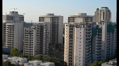 The owners of three tower Chintels Paradiso A, B and C have taken a stay order from the Supreme Court against the order of Gurugram Deputy Commissioner to vacate the towers on Tuesday. (HT PHOTO) The owners of three tower Chintels Paradiso A, B and C have taken a stay order from the Supreme Court against the order of Gurugram Deputy Commissioner to vacate the towers on Tuesday. (HT PHOTO)