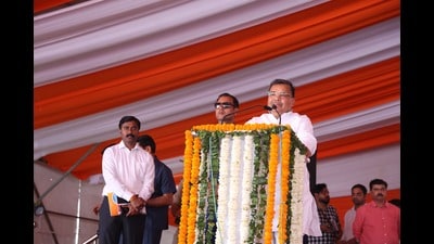 UP minister for culture and tourism, Jaiveer Singh (HT Photo)