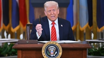 US President Donald Trump announced that he would be signing a rare earth minerals deal with Ukraine soon (AFP)