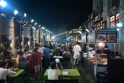 Chotta Imambara food hub (Mushtaq Khan/HT)
