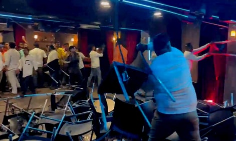 Violence by Shiv Sena cadres at the venue (The Habitat in Khar, Mumbai) where Kamra lampooned deputy CM Eknath Shinde on Sunday is unacceptable (PTI) Violence by Shiv Sena cadres at the venue (The Habitat in Khar, Mumbai) where Kamra lampooned deputy CM Eknath Shinde on Sunday is unacceptable (PTI)