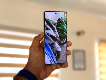 iQOO Neo 10R has a 6.78" AMOLED panel. (Shaurya Sharma/HT) iQOO Neo 10R has a 6.78" AMOLED panel. (Shaurya Sharma/HT)