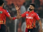 Punjab Kings' captain Shreyas Iyer (R) and teammates celebrate their win in the end of the Indian Premier League (IPL) Twenty20 cricket match between Gujarat Titans and Punjab Kings Punjab Kings' captain Shreyas Iyer (R) and teammates celebrate their win in the end of the Indian Premier League (IPL) Twenty20 cricket match between Gujarat Titans and Punjab Kings