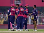 Kolkata Knight Riders registered their first win of the IPL season with an eight-wicket hammering of Rajasthan Royals.