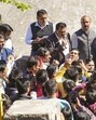 Delhi chief minister Rekha Gupta interacts with residents during a visit to take stock of the water supply system in Shalimar Bagh. (@gupta_rekha)