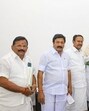 Union home minister Amit Shah with AIADMK General Secretary Edappadi K. Palaniswami and party leaders during a meeting, in New Delhi on Tuesday. (PTI) Union home minister Amit Shah with AIADMK General Secretary Edappadi K. Palaniswami and party leaders during a meeting, in New Delhi on Tuesday. (PTI)