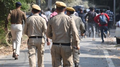 Security personnel had a torrid time calming down teacher aspirants who staged a protest demanding publication of supplementary results of Teacher Recruitment Exam (TRE) -3. (Representative image/Santosh Kumar/ Hindustan Times)