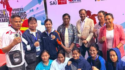 A seven-member team is representing Manipur at the Women’s Boxing Nationals in Greater Noida. (BFI / X) A seven-member team is representing Manipur at the Women’s Boxing Nationals in Greater Noida. (BFI / X)