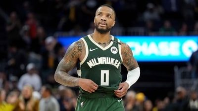 Milwaukee Bucks guard Damian Lillard has been diagnosed with deep vein thrombosis in his right calf. (Getty Images via AFP) Milwaukee Bucks guard Damian Lillard has been diagnosed with deep vein thrombosis in his right calf. (Getty Images via AFP)