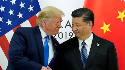 A file photo of Donald Trump and Chinese president Xi Jinping. (Reuters file)