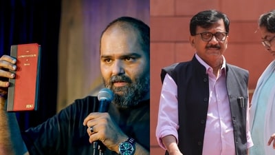Kunal Kamra got the backing of Shiv Sena (UBT) leader Sanjay Raut on Wednesday. (Instagram: Kunal Kamra/ PTI) Kunal Kamra got the backing of Shiv Sena (UBT) leader Sanjay Raut on Wednesday. (Instagram: Kunal Kamra/ PTI)