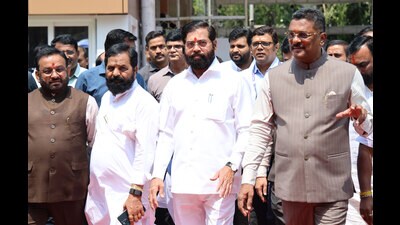 Mumbai, India - March 24, 2025:Dy CM Eknath Shinde during budget assembly session at Vidhan Bhavan, in Mumbai, India, on Monday, March 24, 2025. (Photo by HT Photo/ Hindustan Times) (Hindustan Times) Mumbai, India - March 24, 2025:Dy CM Eknath Shinde during budget assembly session at Vidhan Bhavan, in Mumbai, India, on Monday, March 24, 2025. (Photo by HT Photo/ Hindustan Times) (Hindustan Times)