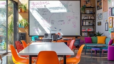 Tired at work? These colours will supercharge your energy! (Image by Sugarplum AI) Tired at work? These colours will supercharge your energy! (Image by Sugarplum AI)