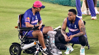 RR were criticised for sending Shimron Hetmyer at No. 8 (PTI) RR were criticised for sending Shimron Hetmyer at No. 8 (PTI)