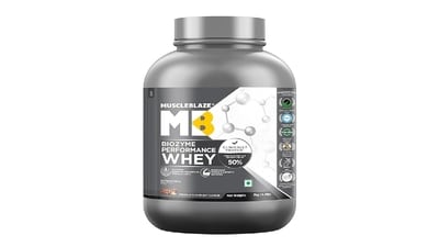 Add MuscleBlaze whey protein in your diet and support your fitness goals. (MuscleBlaze) Add MuscleBlaze whey protein in your diet and support your fitness goals. (MuscleBlaze)