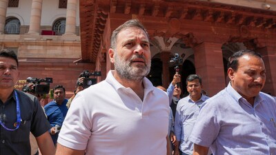 Leader of Opposition in the Lok Sabha Rahul Gandhi during the Budget session of Parliament, in New Delhi. (PTI) Leader of Opposition in the Lok Sabha Rahul Gandhi during the Budget session of Parliament, in New Delhi. (PTI)