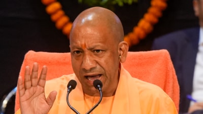 Lucknow: Uttar Pradesh Chief Minister Yogi Adityanath addresses a press conference on the completion of eight years of the state government, in Lucknow. (PTI file) Lucknow: Uttar Pradesh Chief Minister Yogi Adityanath addresses a press conference on the completion of eight years of the state government, in Lucknow. (PTI file)