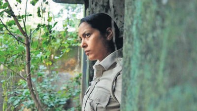 Shahana Goswami in a still from Santosh. (Vertigo Films)