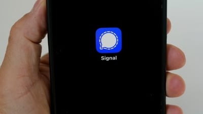 Signal messaging app can be used to send videos and make phone calls, as well as for group chats and direct messaging. (AP) Signal messaging app can be used to send videos and make phone calls, as well as for group chats and direct messaging. (AP)