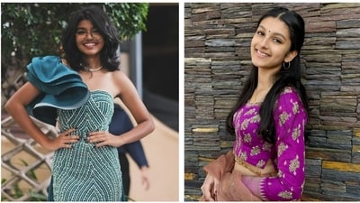 Sukriti Veni and Sitara Ghattamaneni in a cute viral video promoting Gandhi Tatha Chettu are BFF goals. (Instagram) Sukriti Veni and Sitara Ghattamaneni in a cute viral video promoting Gandhi Tatha Chettu are BFF goals. (Instagram)