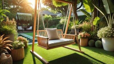 A stylish swing chair adds charm and comfort to any space, making it perfect for relaxation indoors or outdoors. A stylish swing chair adds charm and comfort to any space, making it perfect for relaxation indoors or outdoors.