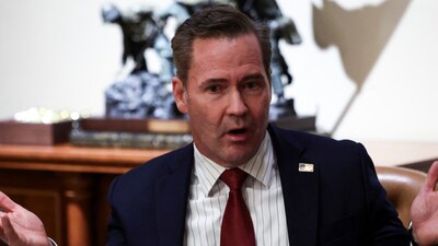 US National Security Advisor Mike Waltz at the White House in Washington, DC., (REUTERS File)