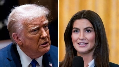 Donald Trump brutally shuts down CNN's Kaitlan Collins during press briefing (Photographer: Shawn Thew/EPA/Bloomberg, Photographer: Al Drago/Bloomberg) Donald Trump brutally shuts down CNN's Kaitlan Collins during press briefing (Photographer: Shawn Thew/EPA/Bloomberg, Photographer: Al Drago/Bloomberg)