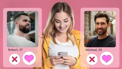Looks matter on dating apps, influencing the first impressions. (Shutterstock) Looks matter on dating apps, influencing the first impressions. (Shutterstock)
